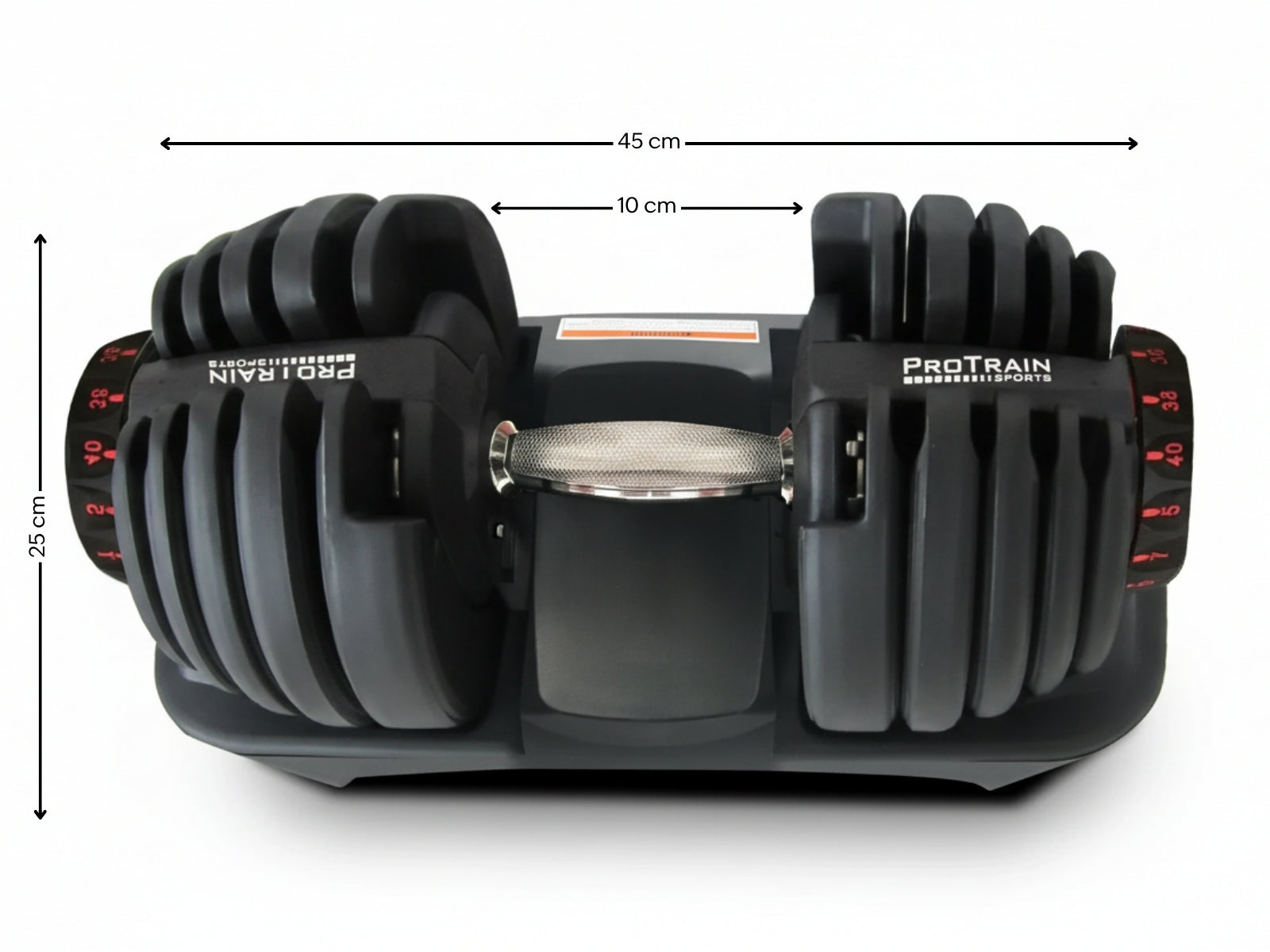 Adjustable Dumbbell Black - 40 kg