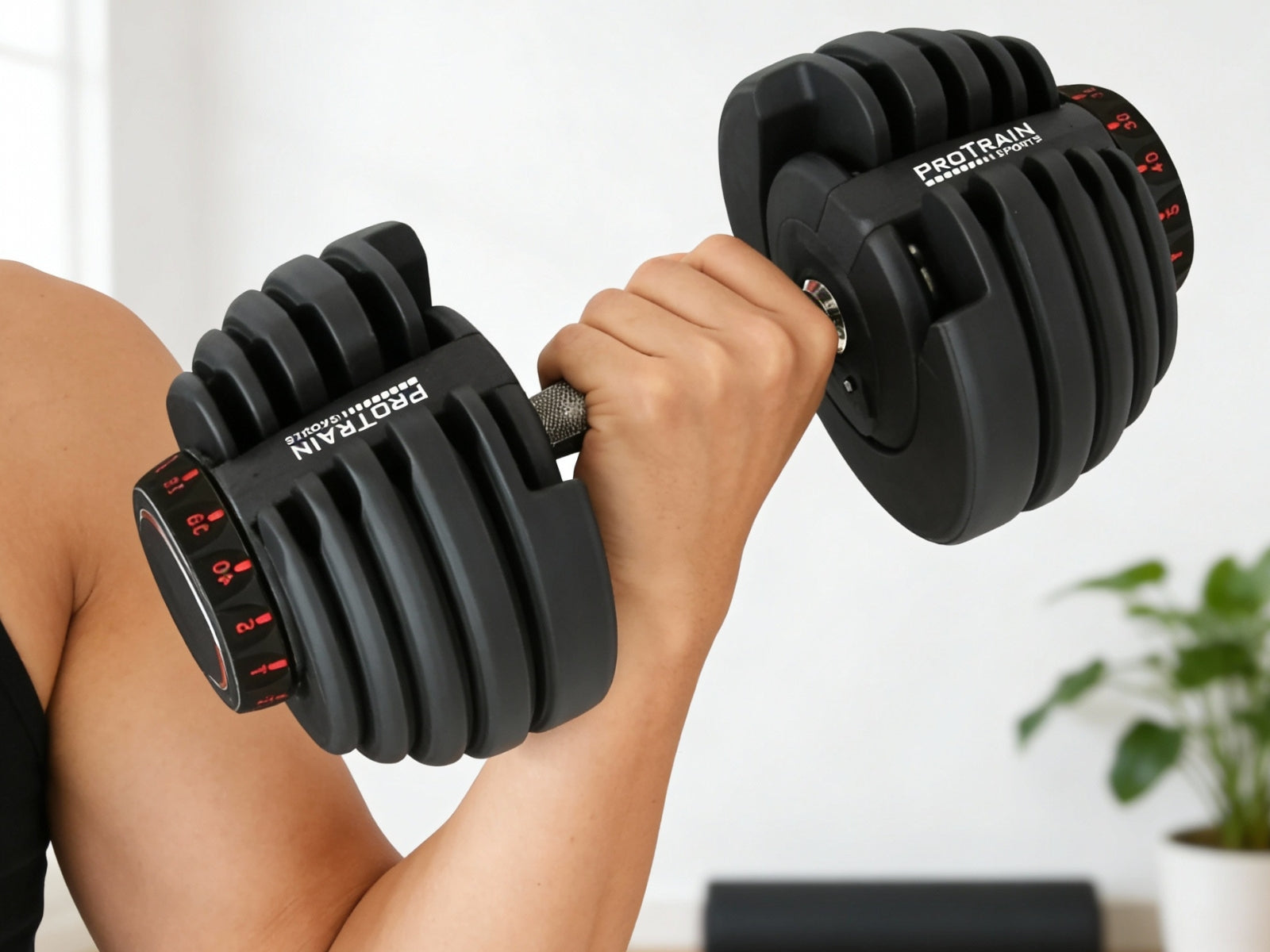 Adjustable Dumbbell Black - 40 kg