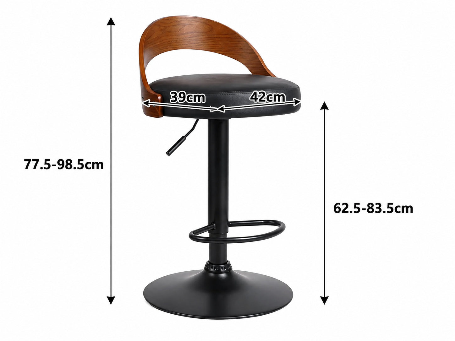 DS Bentwood Bar Stool - Set of 2