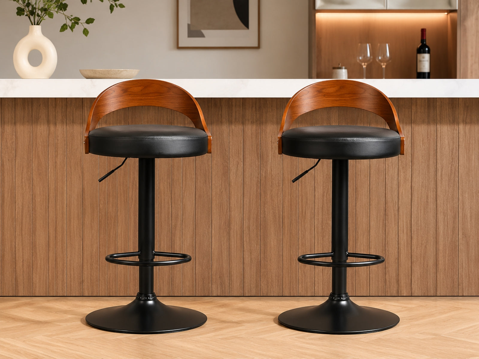 DS Bentwood Bar Stool - Set of 2
