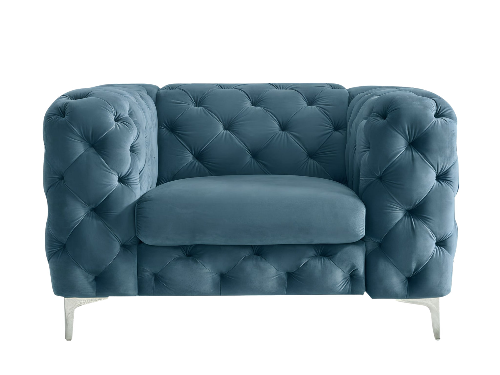 Adam Velvet Armchair - Royal Blue