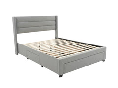 Coronado-A Bed Frame With Drawers - Double