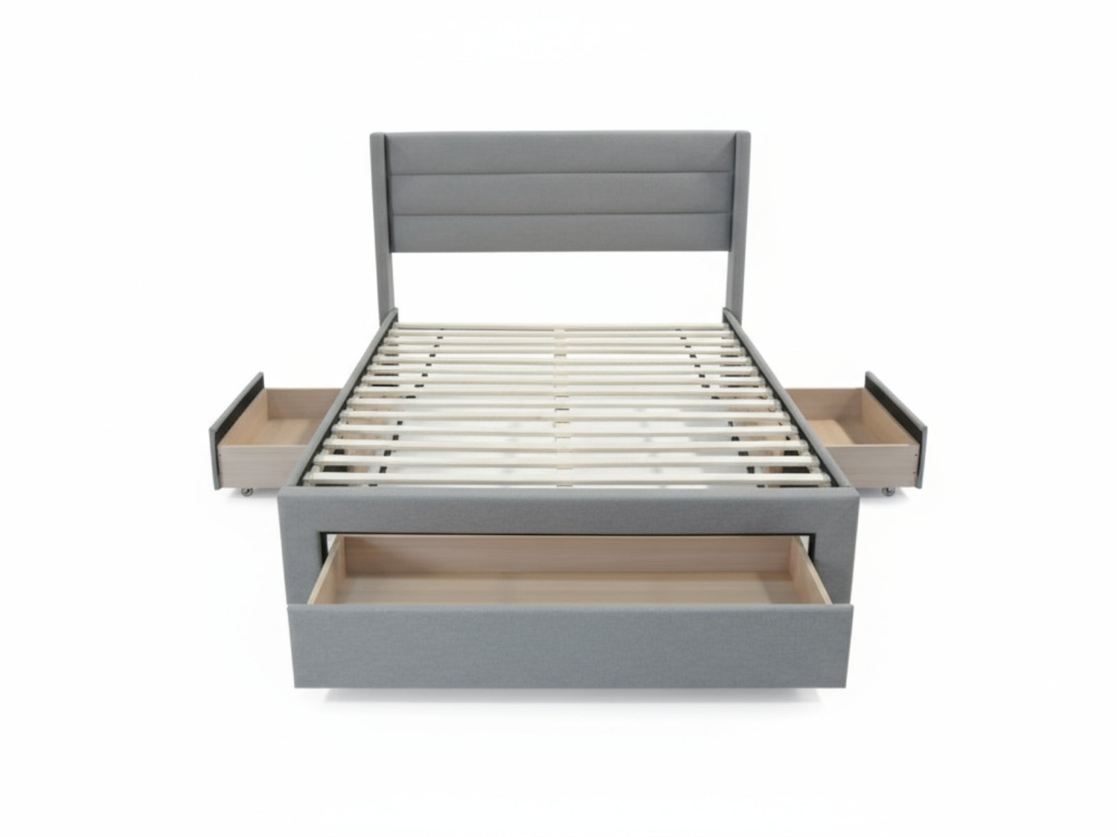 Coronado-A Bed Frame With Drawers - Double