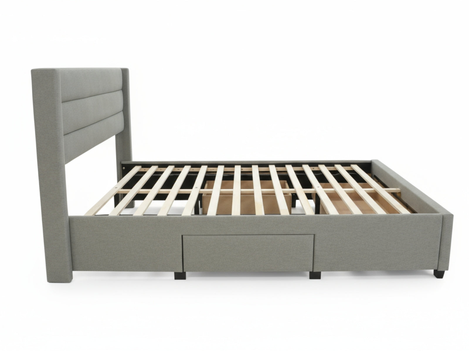 Coronado-A Bed Frame With Drawers - Double