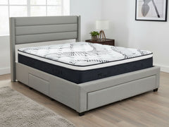 Coronado-A Bed Frame With Drawers & Euro Top Mattress J32 - Double