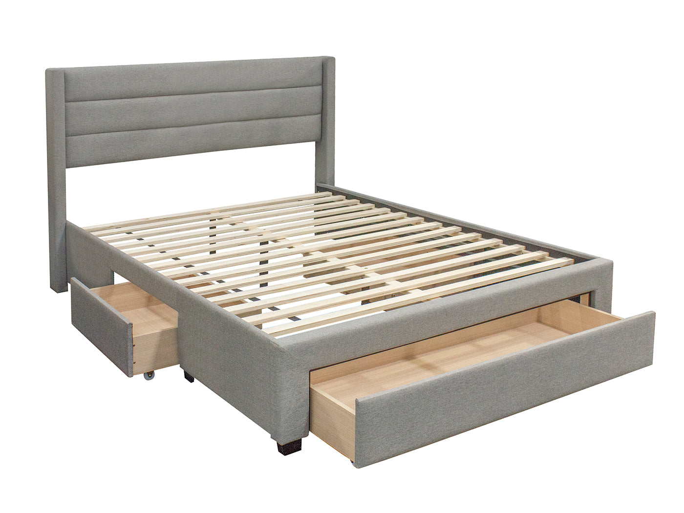 Coronado-A Bed Frame With Drawers & Euro Top Mattress L30 - Double