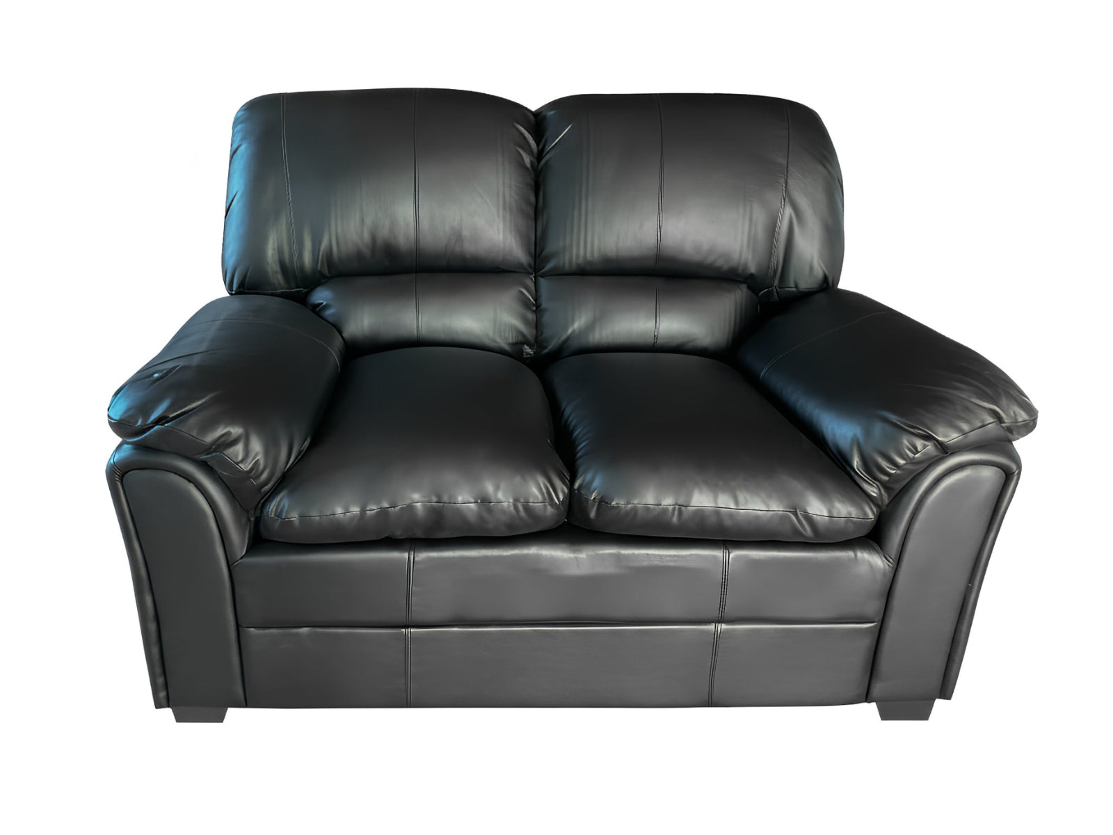 Braura PU Leather Sofa Set - Black