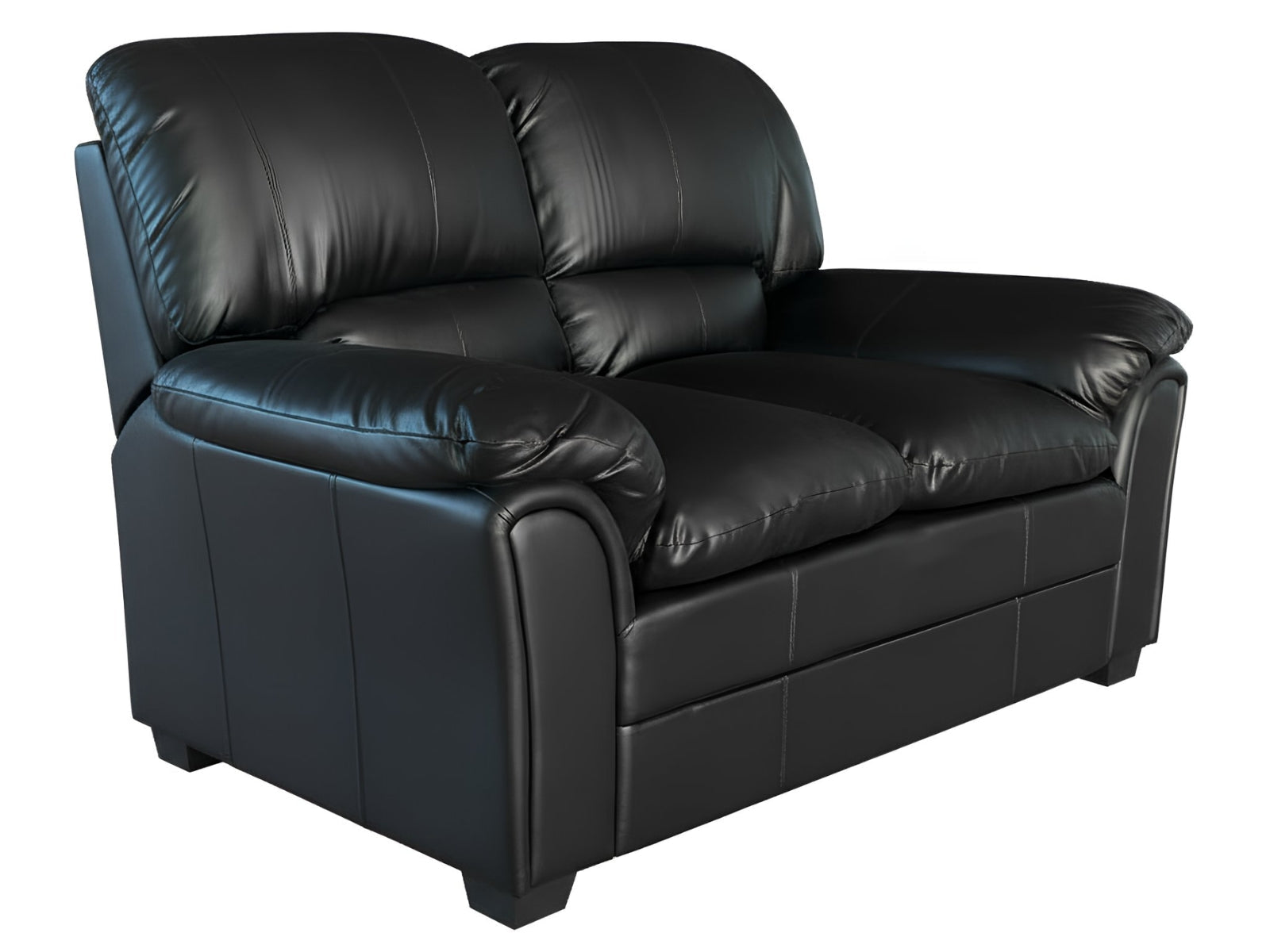 Braura PU Leather Sofa Set - Black