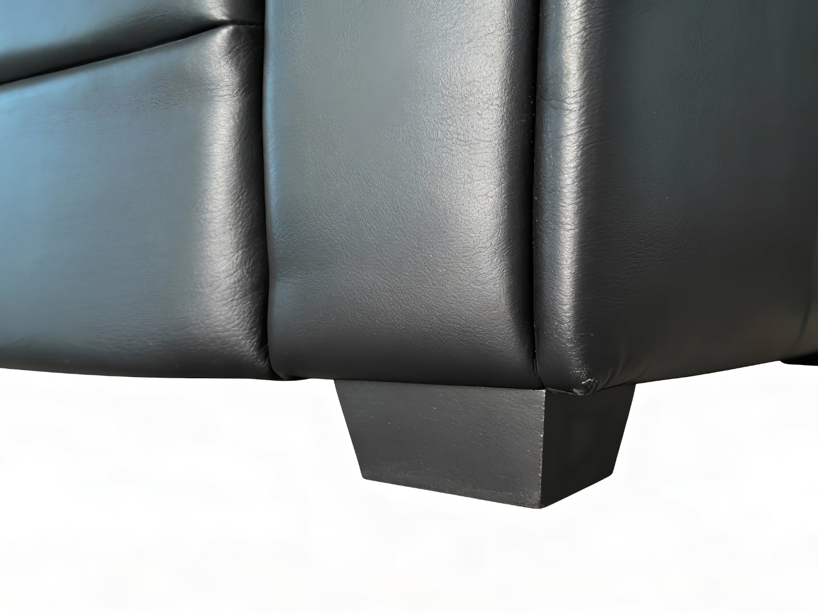 Braura PU Leather Sofa Set - Black