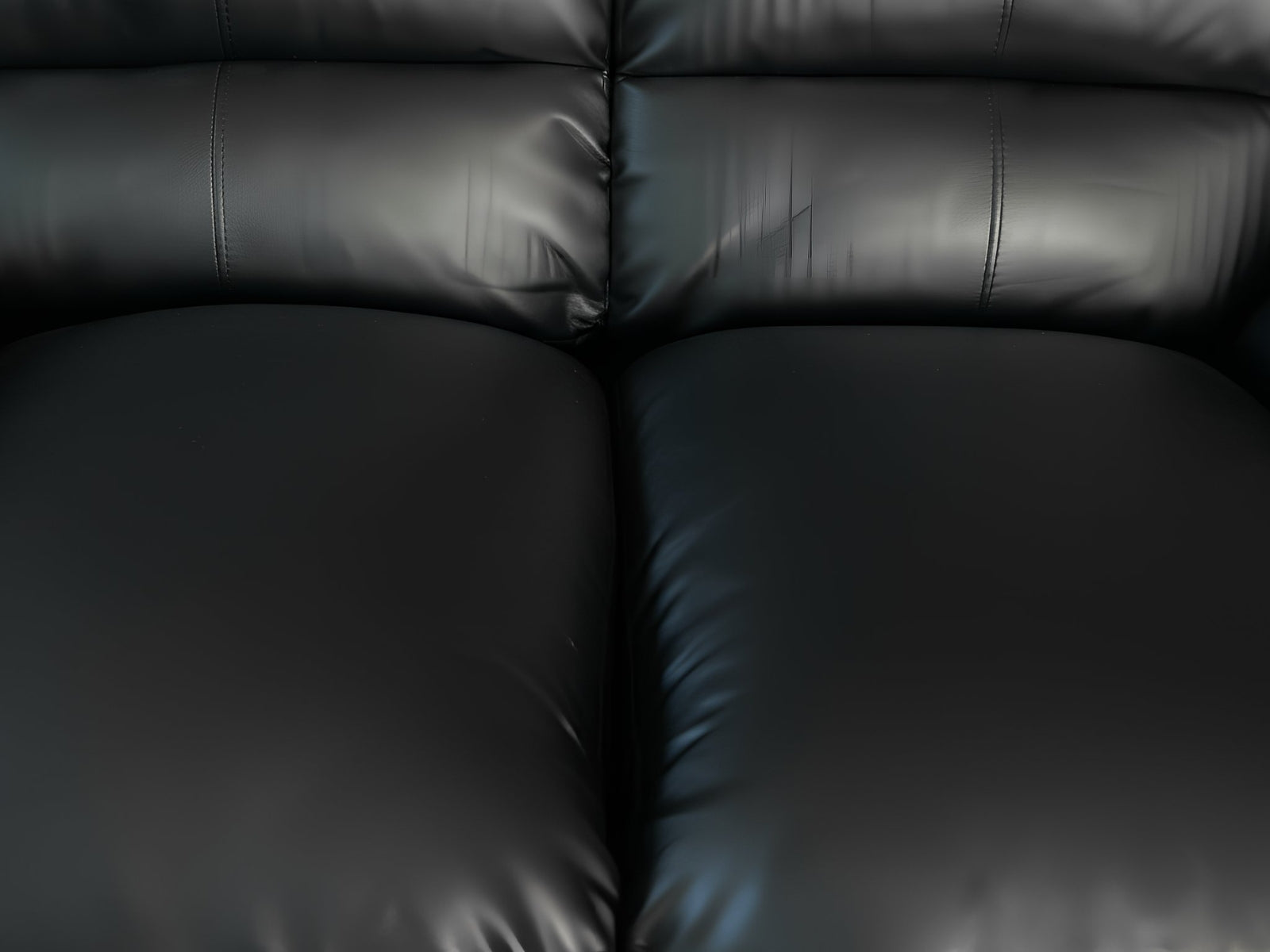 Braura PU Leather Sofa Set - Black