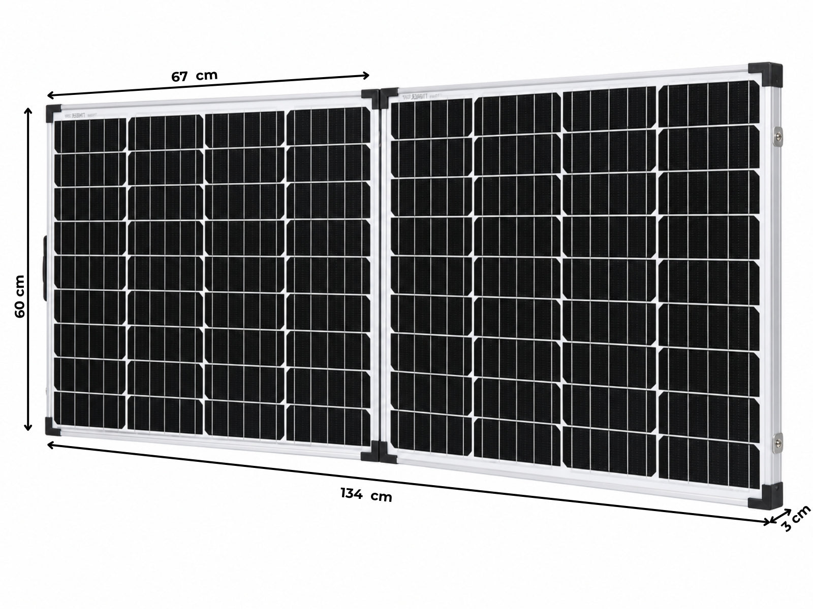 160W Folding Solar Panel Kit with Controller