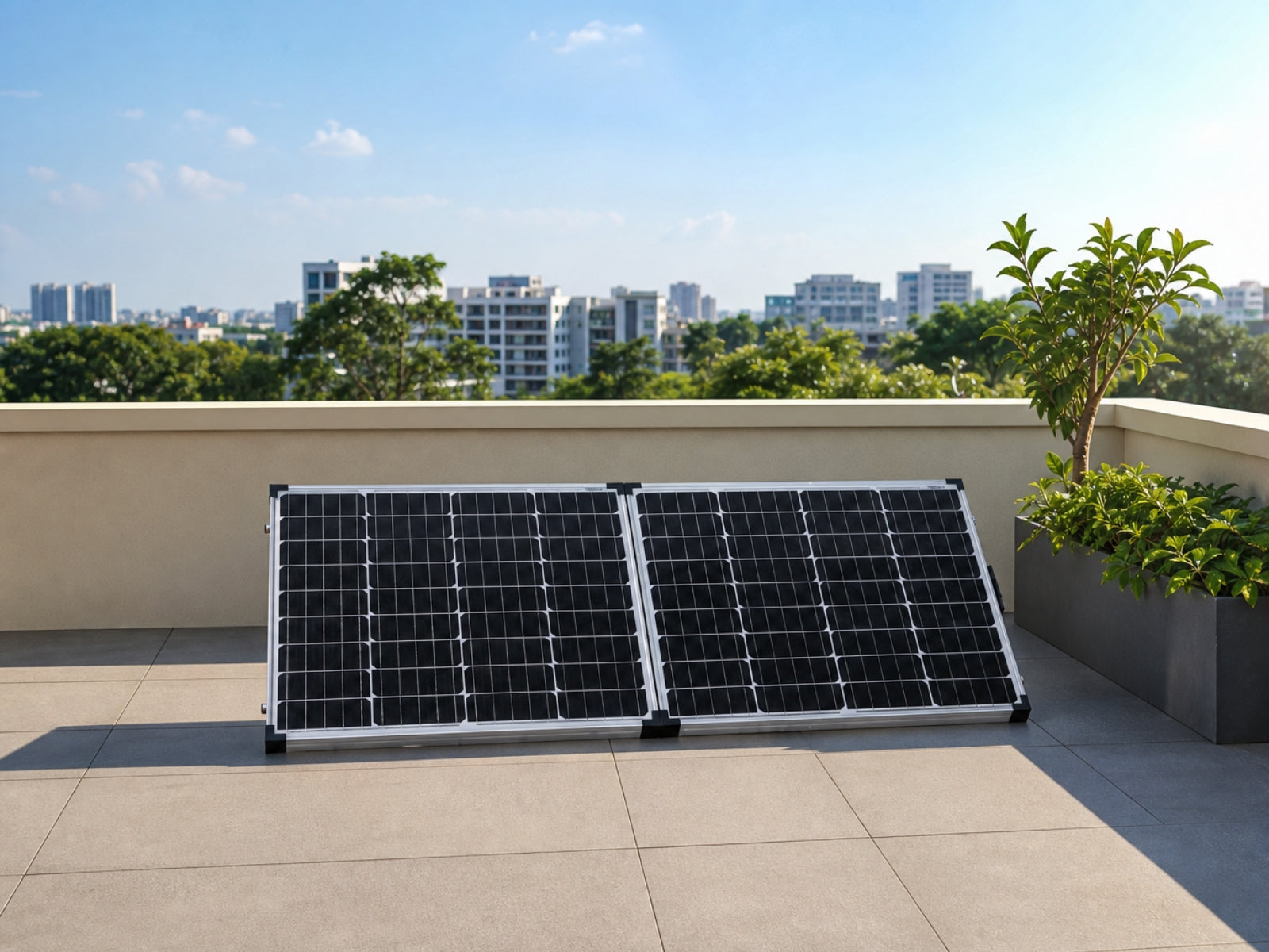 160W Folding Solar Panel Kit with Controller
