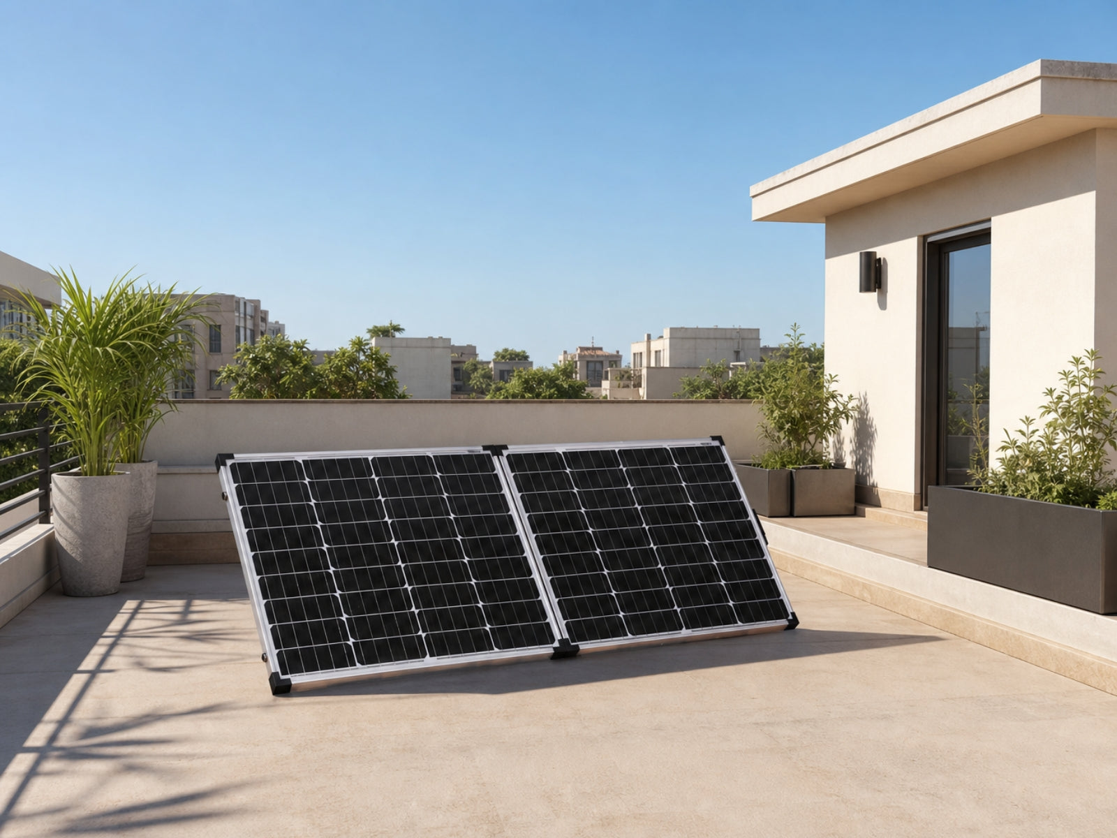 160W Folding Solar Panel Kit with Controller