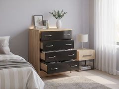 Bardalona 4-Drawer Chest - Gloss Black