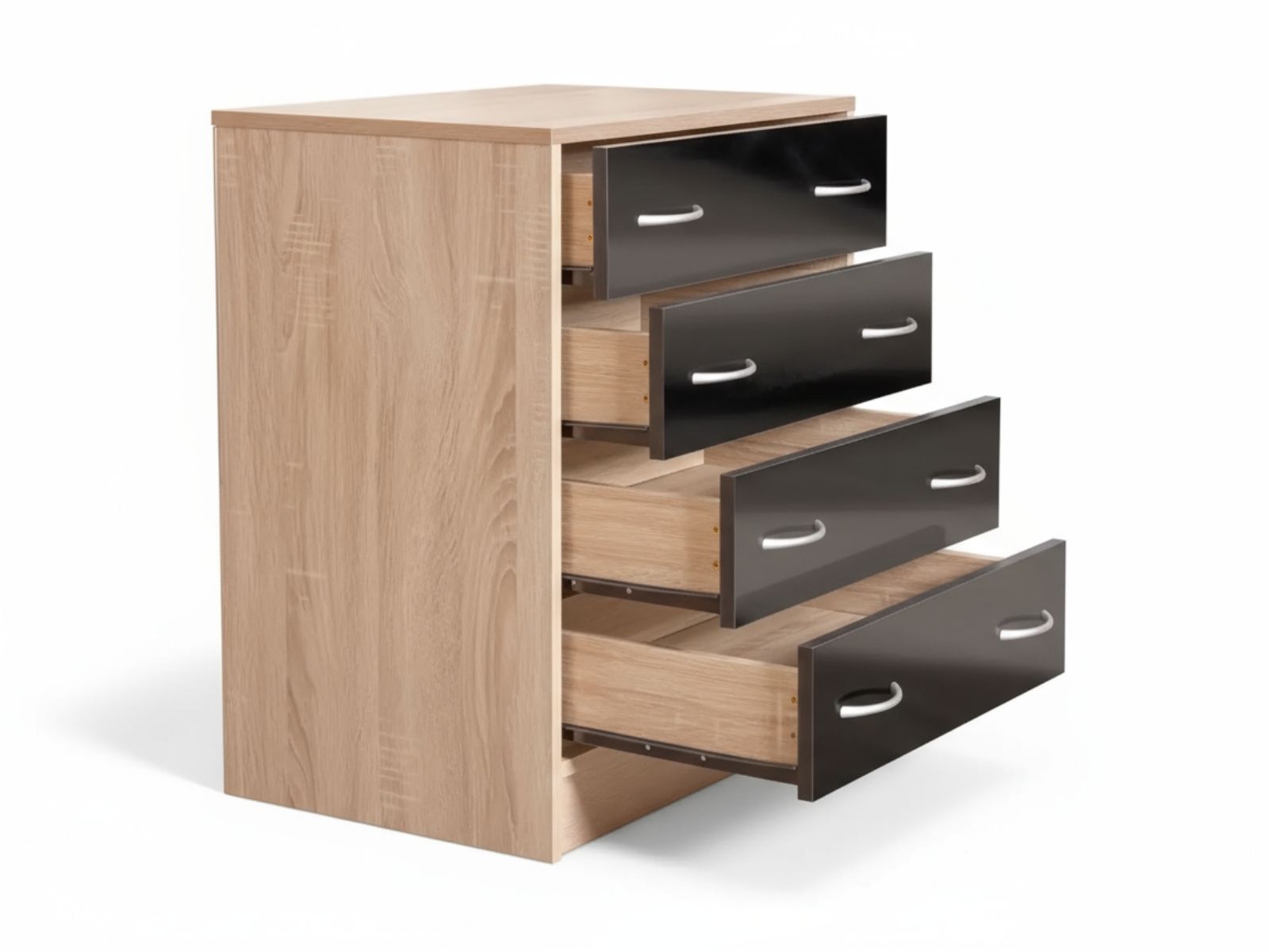 Bardalona 4-Drawer Chest - Gloss Black