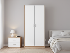 Bardalona 2-Door Wardrobe - Gloss White