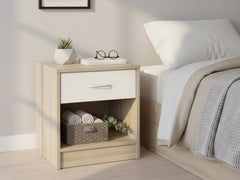 Bardalona Bedside Table - Gloss White