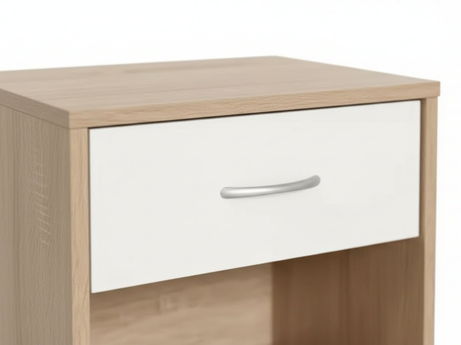 Bardalona Bedside Table - Gloss White