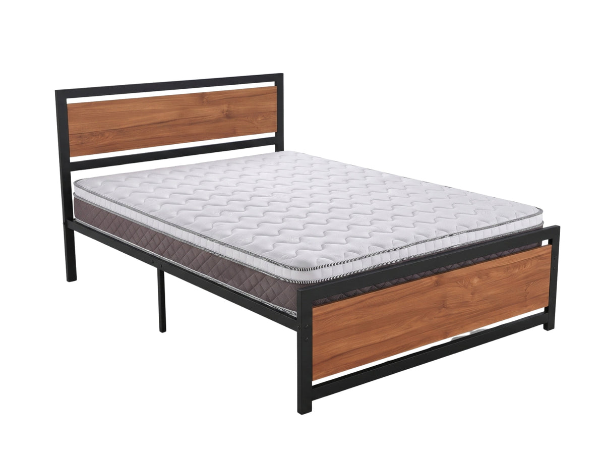 Bivio Metal Bed Frame & MEM23 Mattress - Queen