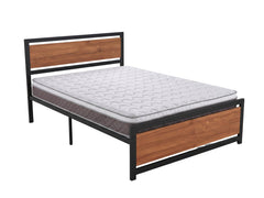 Bivio Metal Bed Frame & MEM23 Mattress - Queen